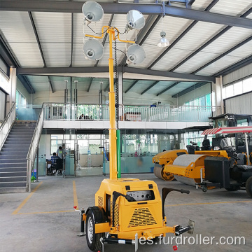 Torre de luz de inundación al aire libre led remolque generador de gasolina torre de iluminación FZMTC-1000B